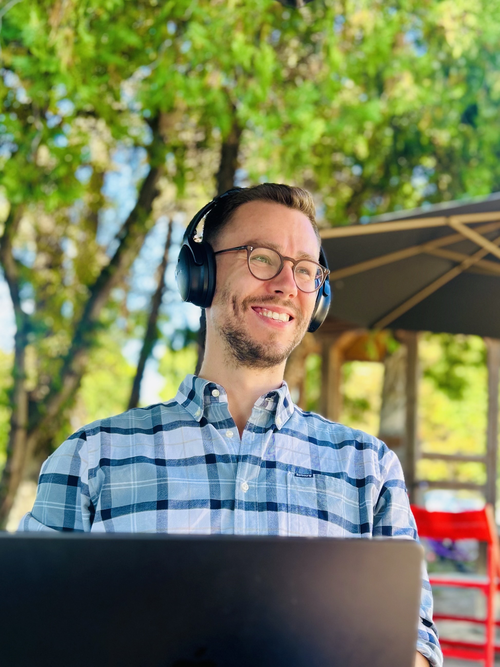 Martin Lukac presenting research